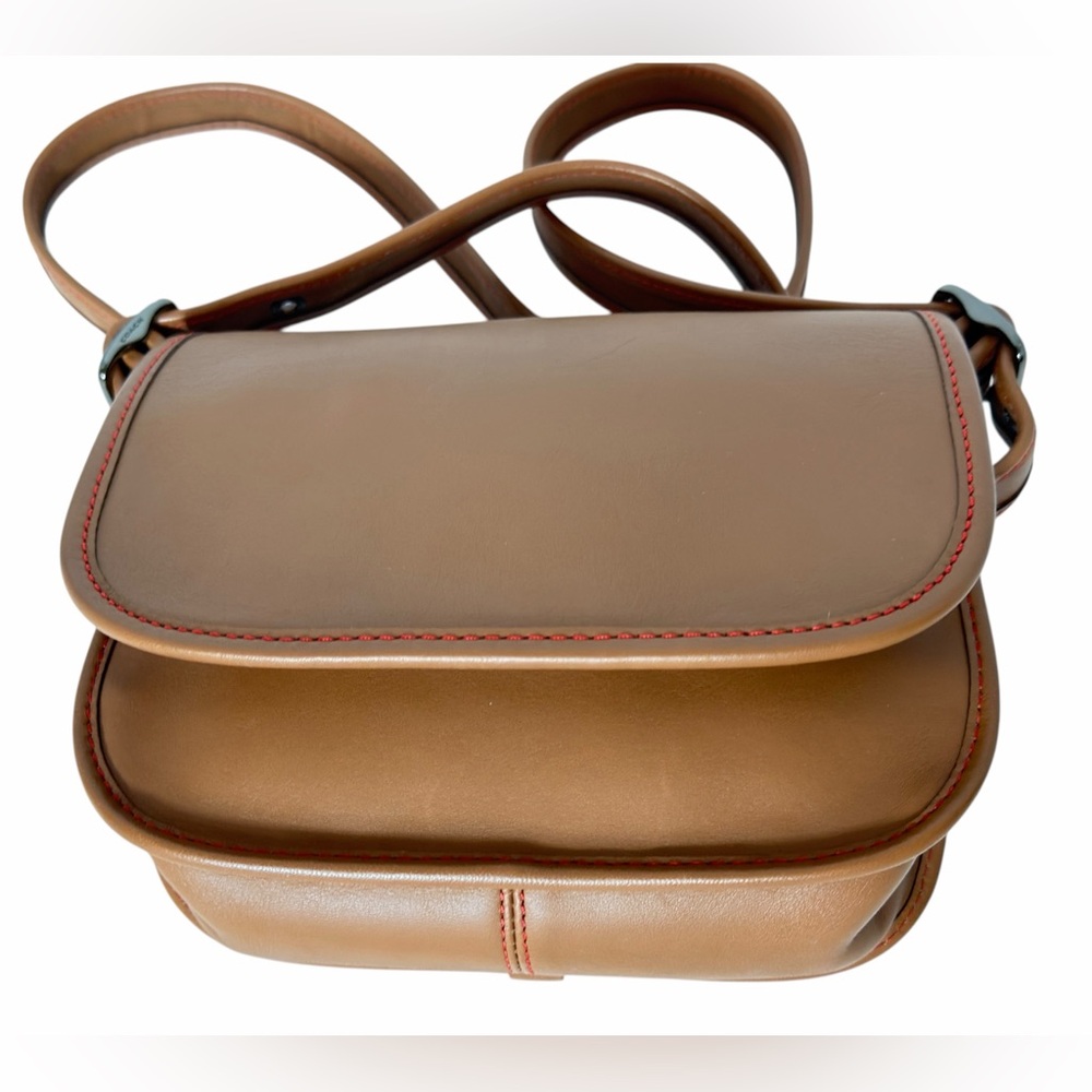 Coach Saddle 18 Tan Glovetanned Leather Crossbody Small Shoulder Bag #57731 - Picture 4 of 16